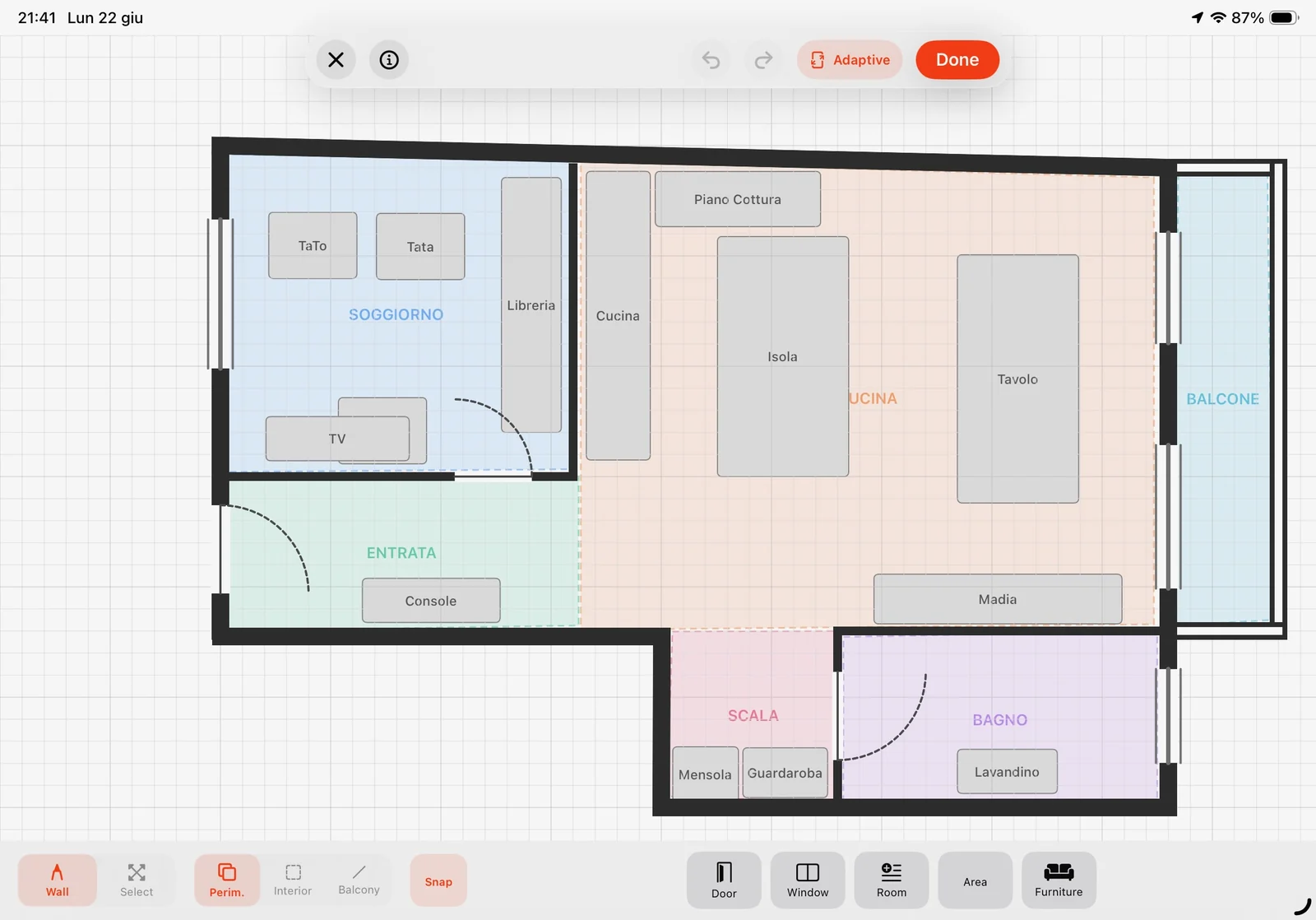 Home Floorplan editor